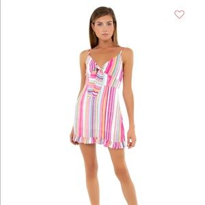 MINK PINK Cut Out Stripe Dress